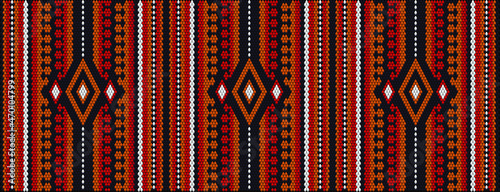  Folk ornament, national pattern, ethnic embroidery, ornamental texture, traditional geometric motives of the tribes of the African continent.