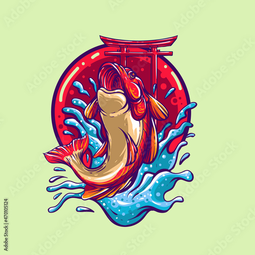 japanese thema fish jump