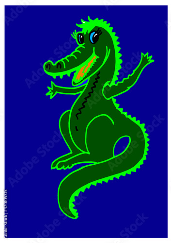 crocodile  dragon  vector  animal  illustration  china  cartoon  art  symbol  ancient  design  monster  fantasy  funny  tattoo  asia  crocodile  reptile  decoration  mythology  green  year  creature