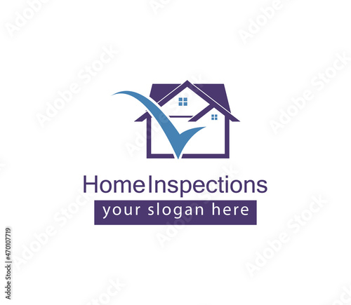 home inspection logo, creative logo. simple logo, logo inspiration