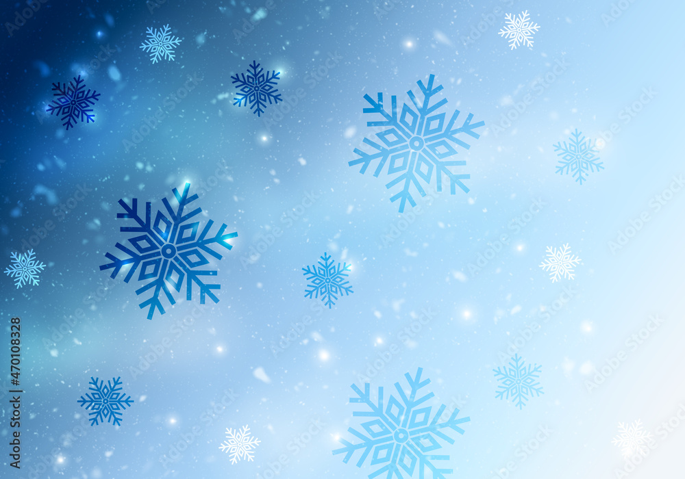 Abstract snowflakes blue background for wintertime. Abstract snowflakes blue background for wintertime.