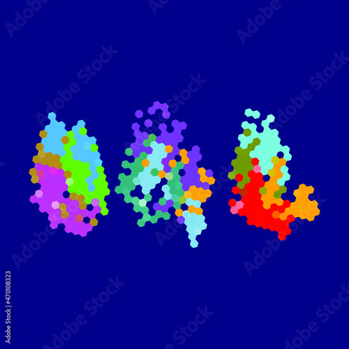 Abstract decorative triangle elememt.