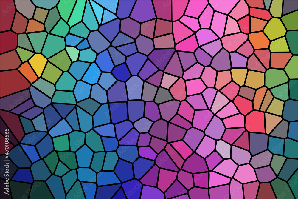 Multicolor Broken Stained Glass Background Multicolor Broken Stained Glass Background