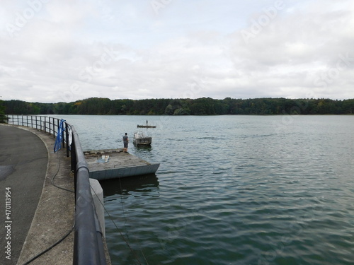 dam of a water supply reservoir photo