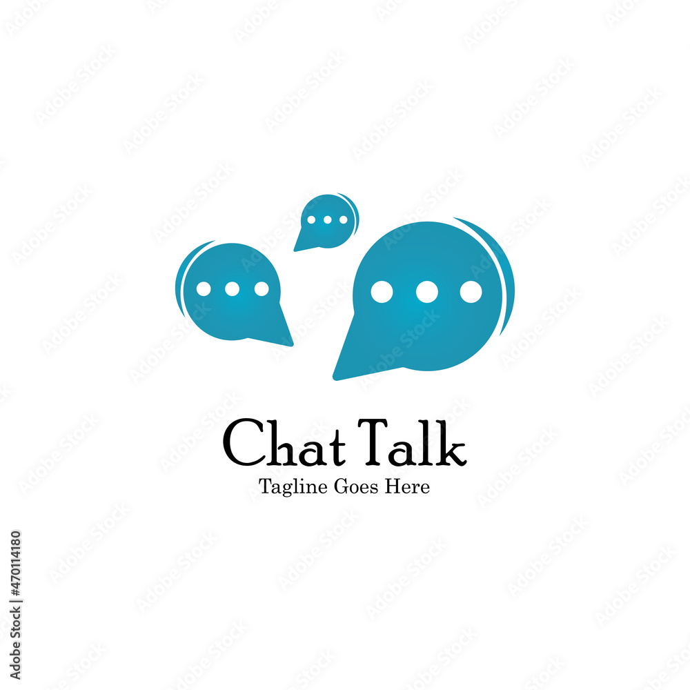 Abstract chat app logo design. Icon chat Dialogue and discussion vector illustration Abstract chat app logo design. Icon chat Dialogue and discussion vector illustration