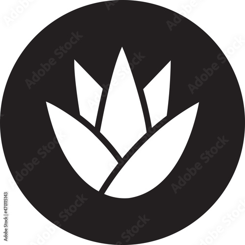 Aloe Vera glyph icon