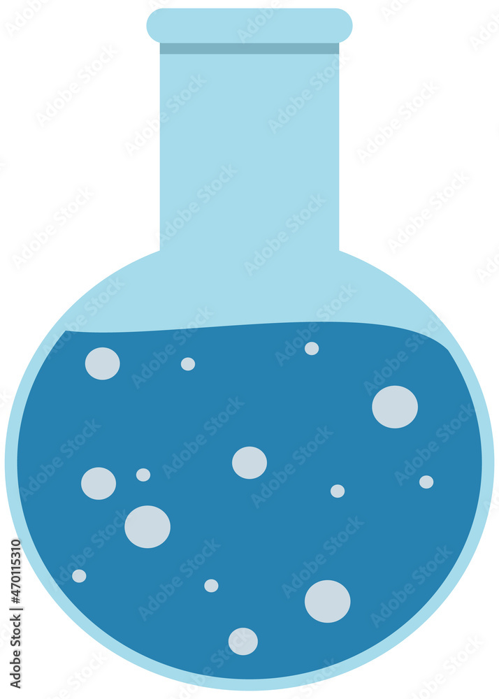 illustration of a laboratory flask