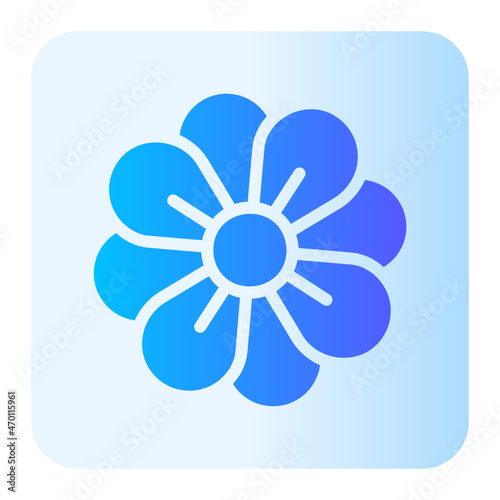 flower gradient icon