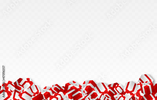 Vector Christmas gifts lie on the ground png. Gift boxes png, gift png. Birthday, Christmas, holiday.