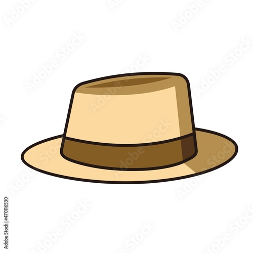 casual vintage male hat style vector design
