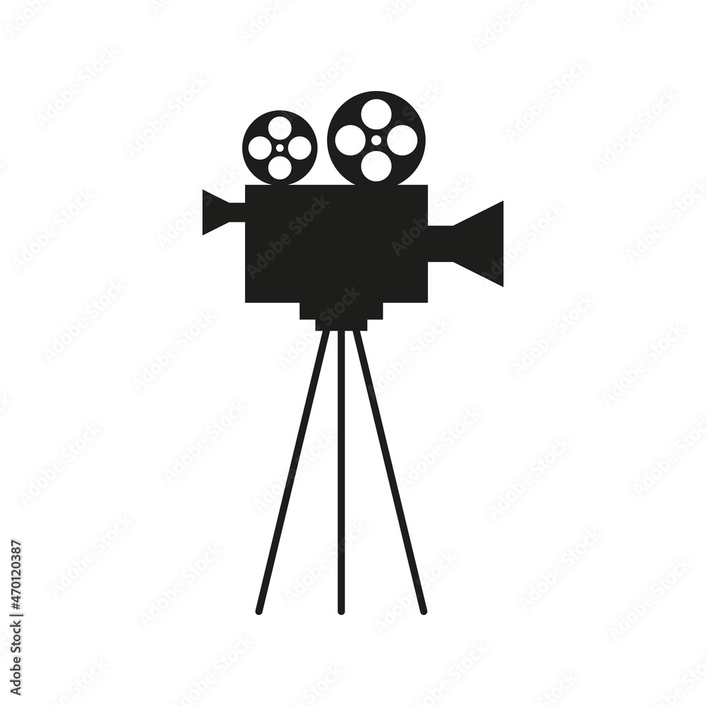 Obraz premium Video camera icon isolated on white background