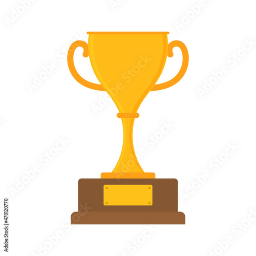 Trophy golden cup icon