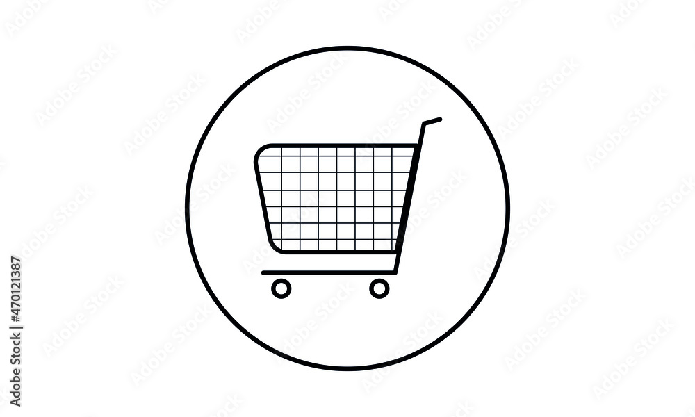 Shopping cart icon vector illustration, Shopping cart icon vector illustration,