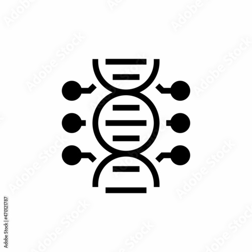 GENETIC ENGINEERING icon in vector. Logotype