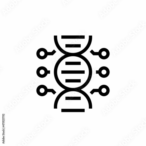 GENETIC ENGINEERING icon in vector. Logotype