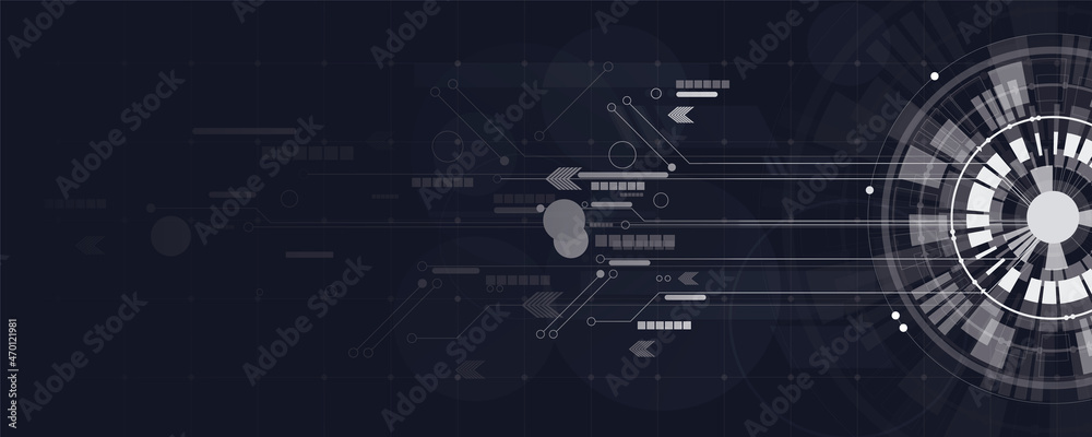 Technology electric digital abstract background. Vector graphic   creative banner, poster Stock Vector | Adobe Stock