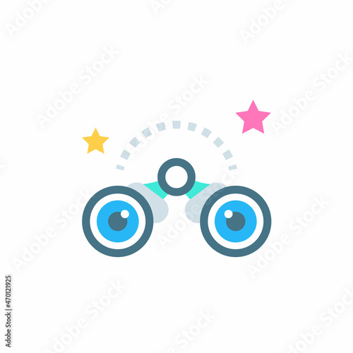 OBSERVATION icon in vector. Logotype