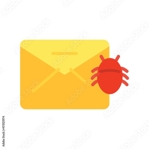Malware Flat Vector Icon Design