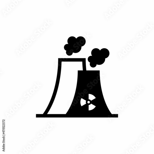NUCLEAR icon in vector. Logotype