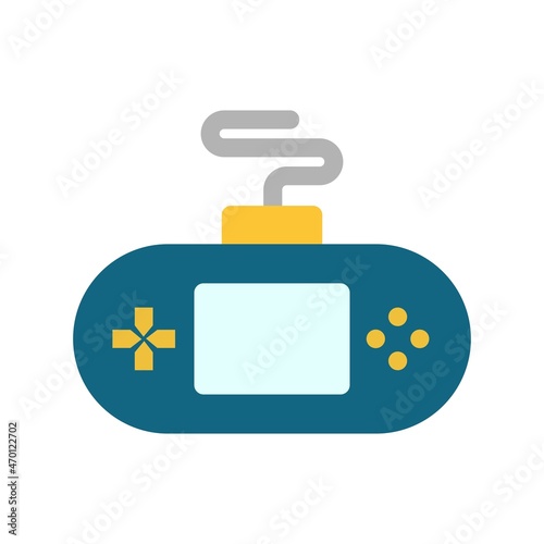 Game Console Flat Vector Icon Design