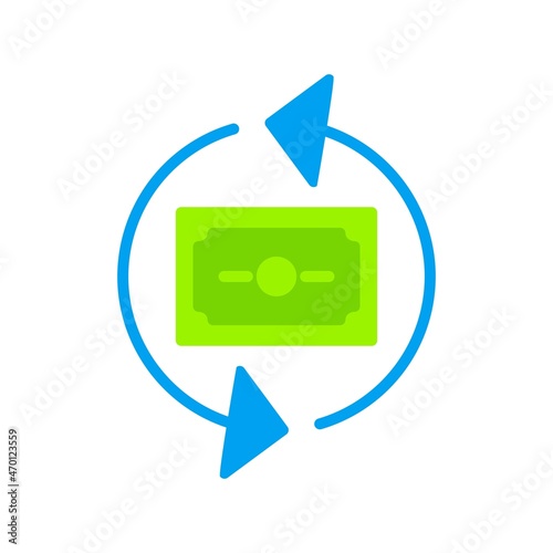 Refresh Flat Vector Icon Design