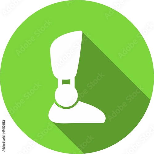 Prosthetics Glyph Circle Vector Icon Design