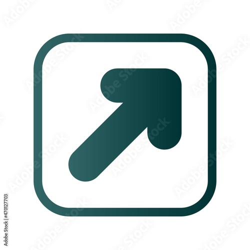Direction Glyph Gradient Vector Icon Design