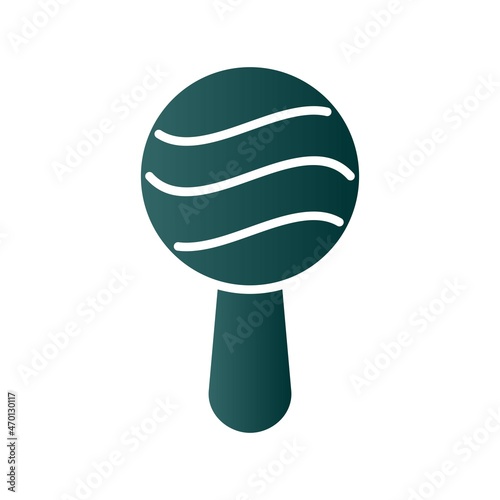 Maracas Glyph Gradient Vector Icon Design
