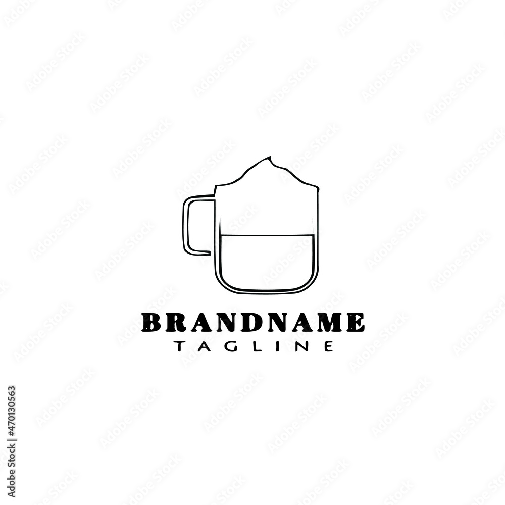 cup logo cartoon icon design template black isolated vector illustration cup logo cartoon icon design template black isolated vector illustration
