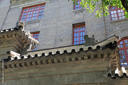 Architectural scenery of the former site of China France University in Beijing. photo