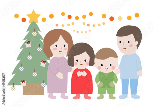 クリスマスの家族