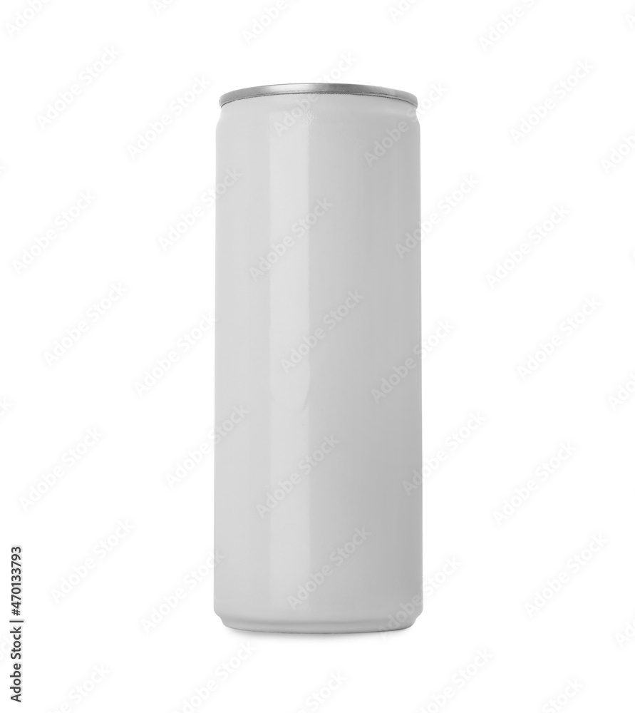 Can of energy drink isolated on white. Mockup for design Can of energy drink isolated on white. Mockup for design