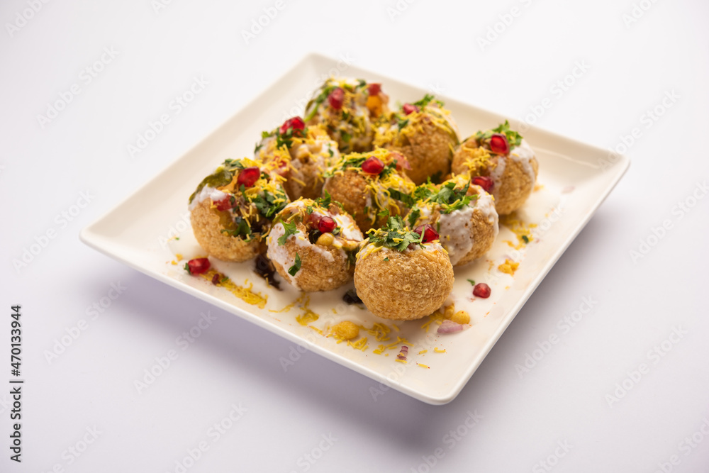 Dahi Puri Chaat Stock Photo Adobe Stock
