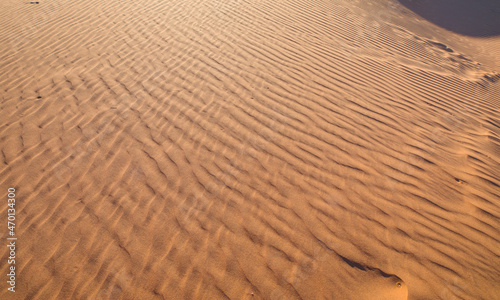 Orange sand dune with blue sky - Sossusvlei  Namib desert  Namibia  Southern Africa