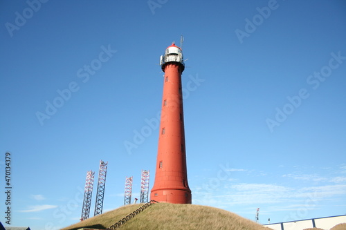 dutch lighthouse on the coast