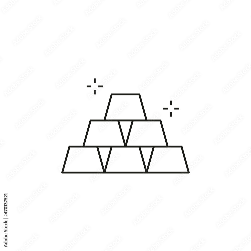 gold single icon line style graphic design vector gold single icon line style graphic design vector
