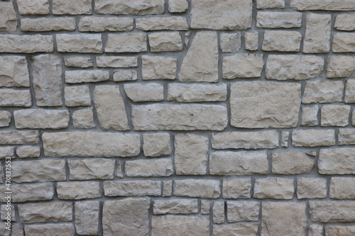 Horizonal Pattern Natural Color Stone Wall