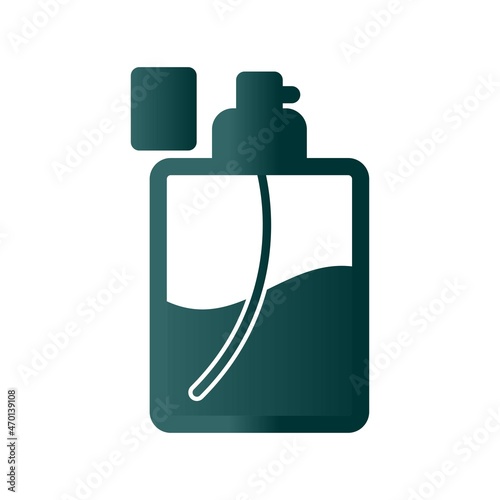 Perfume Glyph Gradient Vector Icon Design