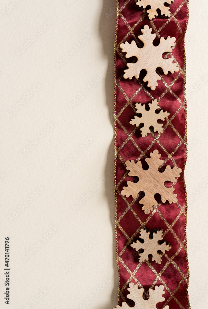 fancy christmas ribbon with traditional christmas elements fancy christmas ribbon with traditional christmas elements