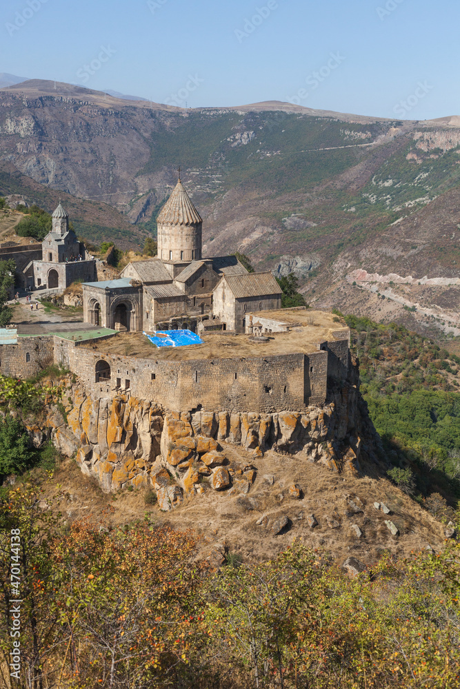 Old christianity Tatev monastery in Armenia.