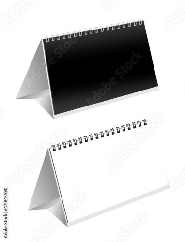 Mockup desktop calendar on a spring Illustration isolated On A White Background. The Template Layout Is Ready For Your Design. Vector EPS 10