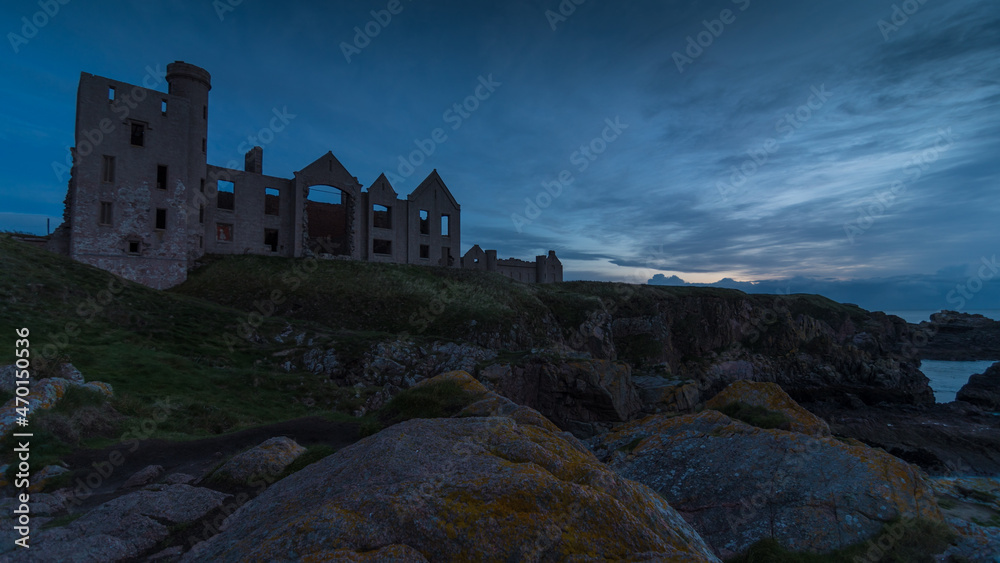New Slains Castle,  Aberdeenshire, Scotland - Bram Stoker Dracula Writing Location

