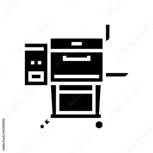 grill bbq equipment glyph icon vector. grill bbq equipment sign. isolated contour symbol black illustration