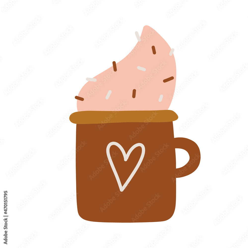 Fototapeta premium valentine's day, modern minimalist boho style design. love messages and cards, love symbol and magic elements