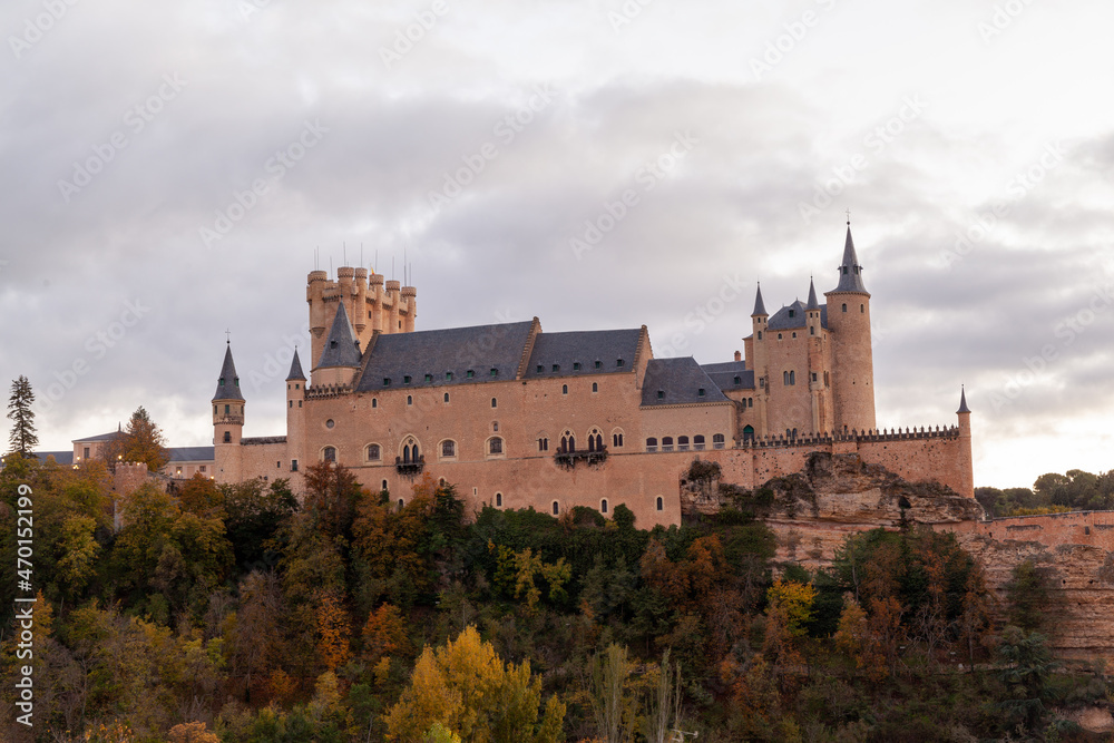 The Alcázar of Segovia, dating from the early 12th century, is one of the most characteristic medieval castles in the world and one of the most visited monuments in Spain.