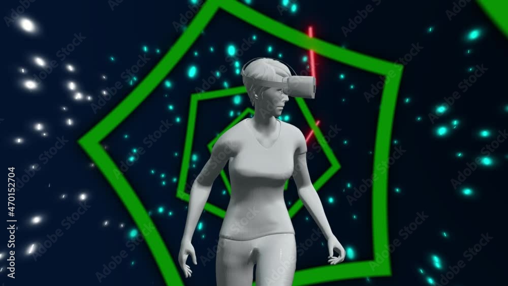 Virtual Reality Concept: 3D cyberspace futuristic neon colorful background, future digital technology game and entertainment Virtual Reality Concept: 3D cyberspace futuristic neon colorful background, future digital technology game and entertainment