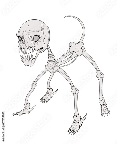 Horror creature illustration
