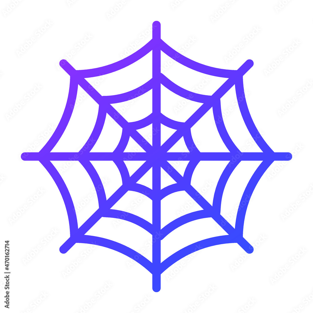 spider, cobweb vector outline icon. spider, cobweb vector outline icon.