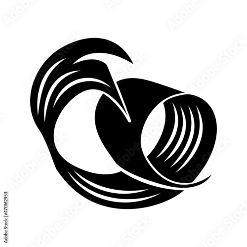 Wood Shavings Engraving Composition