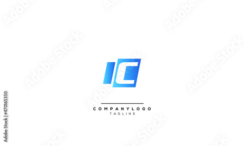 Alphabet letters Initials Monogram logo IC, IC INITIAL, IC letter